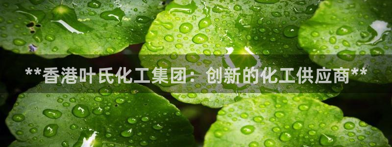 球盟会黑款吗还是白款：**香港叶氏化工集团：创新的化工供应商