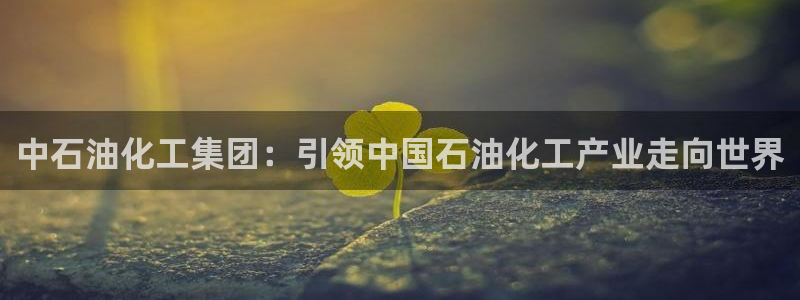 球盟会黑款吗知乎文章：中石油化工集团：引领中国石油化工产业走