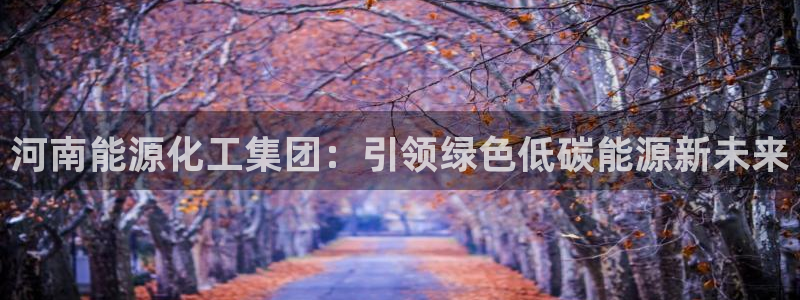 球盟会黑款吗知乎小说：河南能源化工集团：引领绿色低碳能源新未