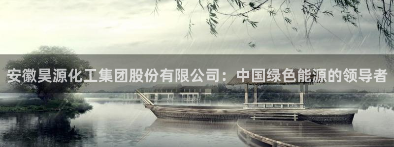 球盟会有没有黑单的活动：安徽昊源化工集团股份有限公司：中国绿