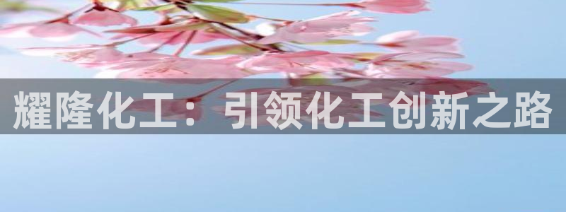 球盟会在线网站：耀隆化工：引领化工创新之路