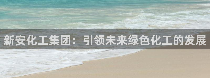 球盟会论坛：新安化工集团：引领未来绿色化工的发展
