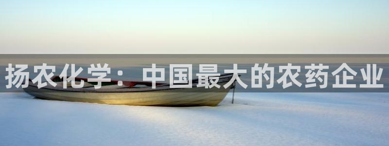 球盟会类似的网站：扬农化学：中国最大的农药企业